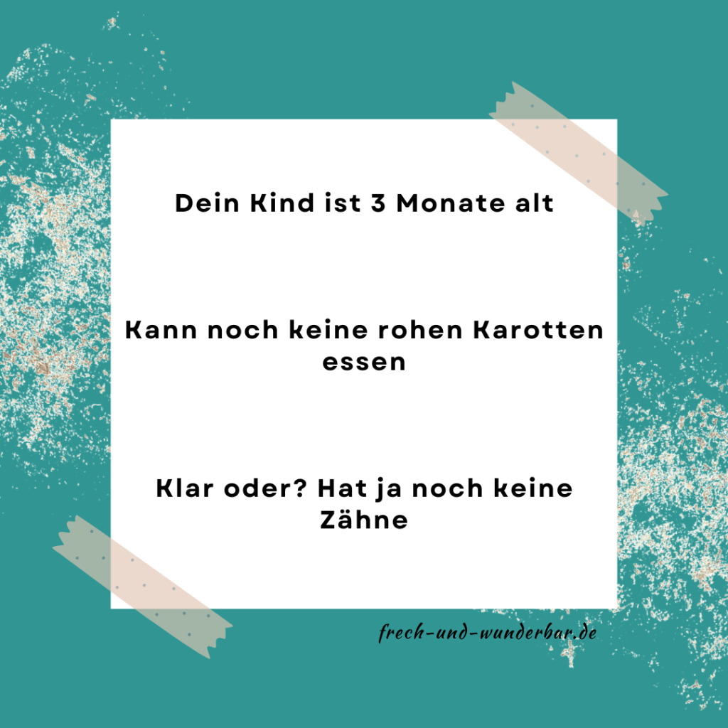 Würdest du dein Kind für etwas bestrafen, das es noch nicht kann?