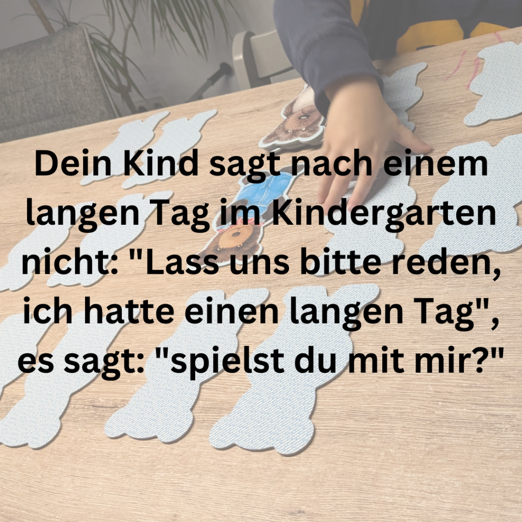 Warum dein Kind nach einem Tag im Kindergarten nicht alleine spielen kann - Frech & Wunderbar - liebevolle und bindungsorientierte Erziehung