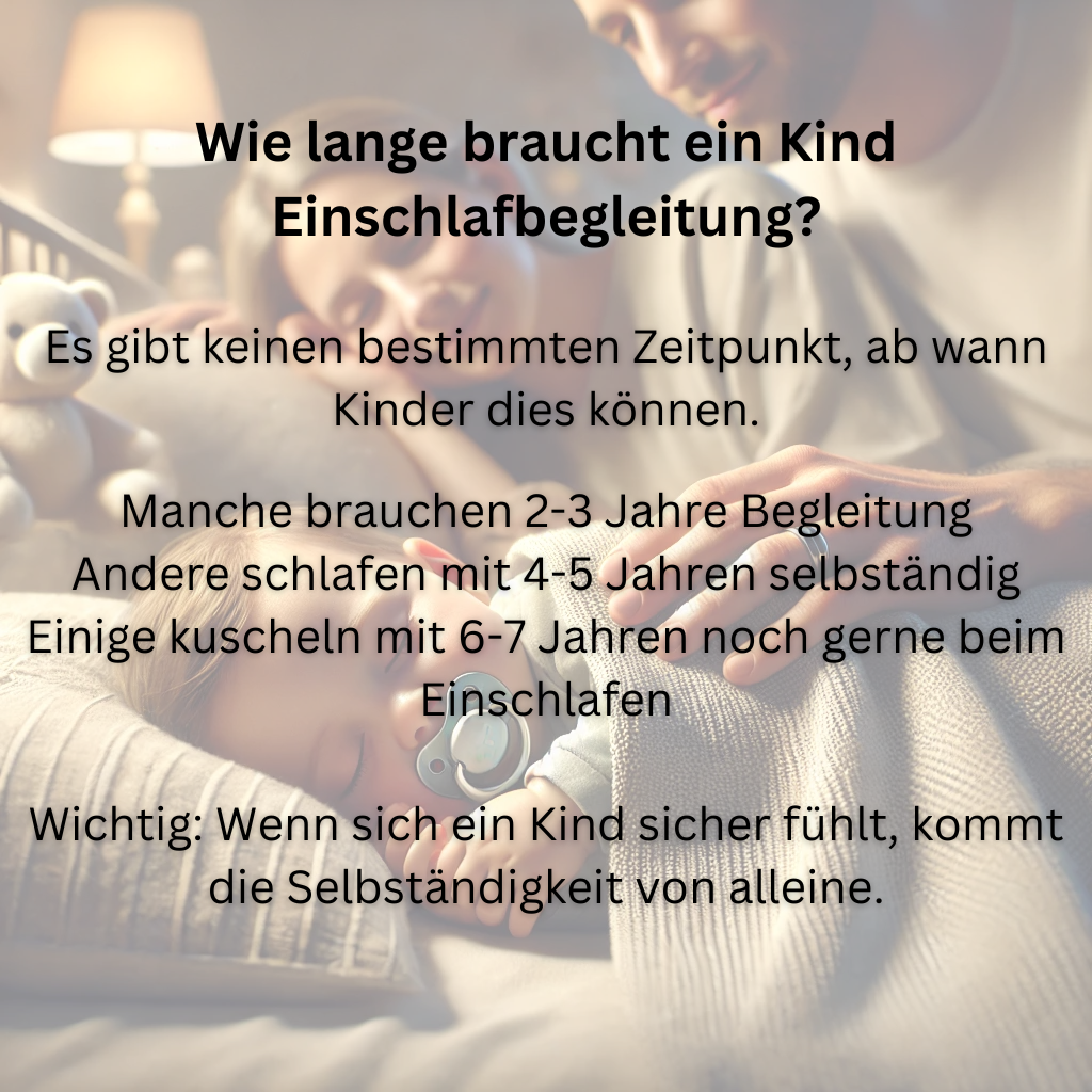 Wie lange sollte ich mein Kind in den Schlaf begleiten?